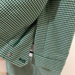 NWT. Kelly green check trousers by Ann Taylor. Eva style, tall length.